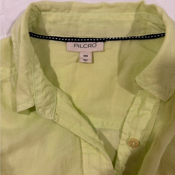 Pilcro Light Green Button-Up Shirt - Picture 4 of 7